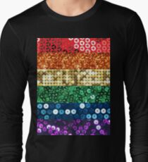 sequin pride flag Long Sleeve T-Shirt