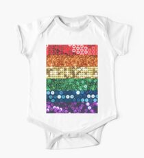 sequin pride flag One Piece - Short Sleeve