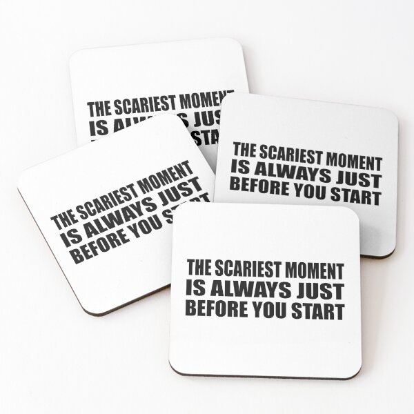 Item preview, The scariest moment is always just before you start designed and sold by Colorfulandfun.