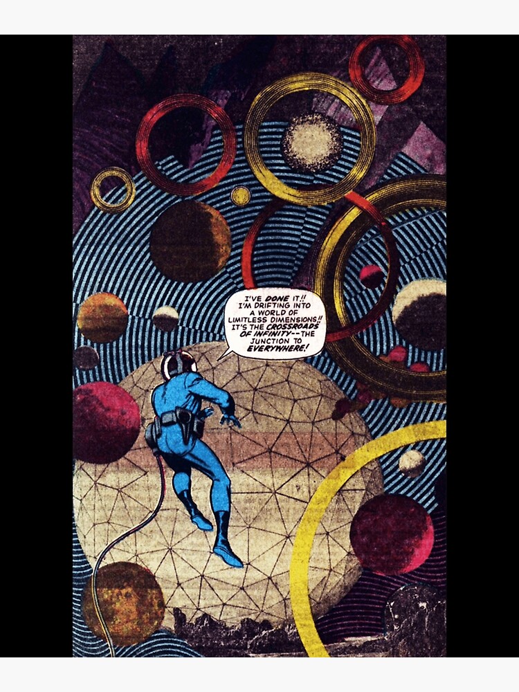 "Jack Kirbys photo collage in Fantastic Four" Poster for Sale by CristynfFiore Redbubble