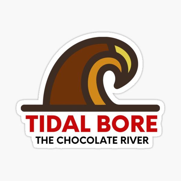Tidal Bore The Chocolate River Sticker
