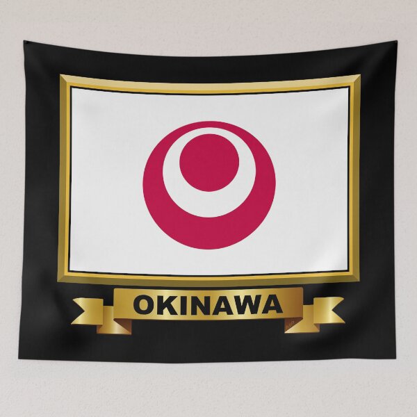 Item preview, OKINAWA Prefecture Flag Gifts, Masks, Stickers & Products (N) designed and sold by mpodger.
