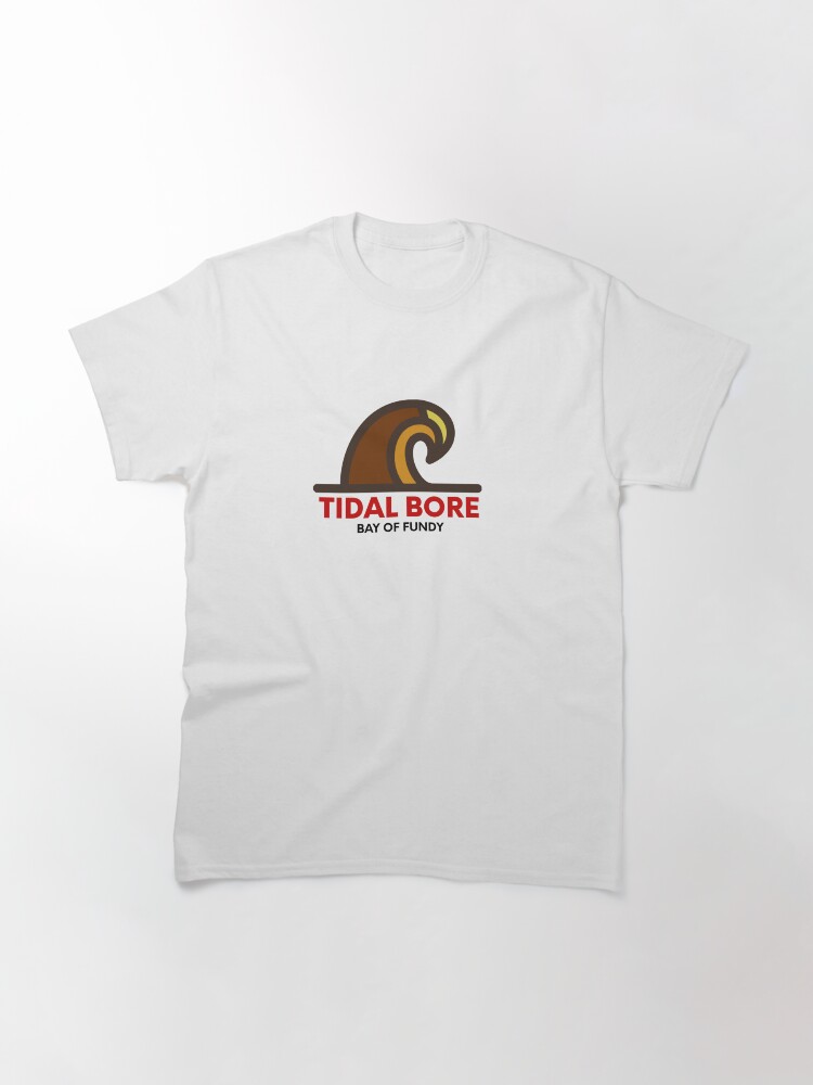 Thumbnail 2 of 7, Classic T-Shirt, Tidal Bore Bay of Fundy designed and sold by TheTidalBores.