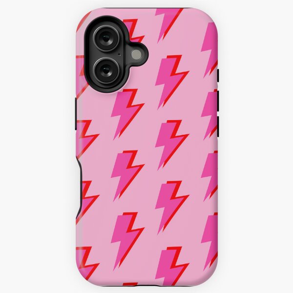 Item preview, Pink and Red Lightning on Pink designed and sold by OneThreeSix.