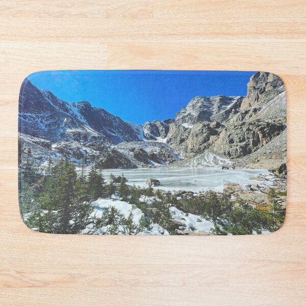 Item preview, Frozen Colorado Mountain Pond designed and sold by BeetleAndFern.