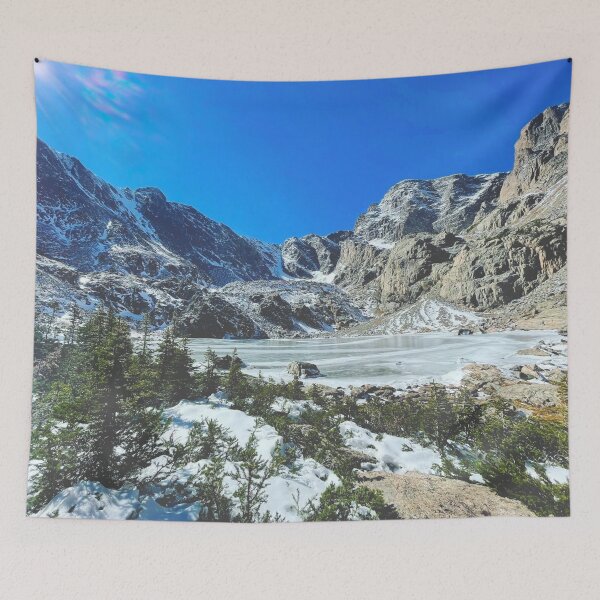 Item preview, Frozen Colorado Mountain Pond designed and sold by BeetleAndFern.