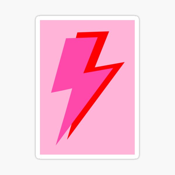 Item preview, Pink and Red Lightning on Pink designed and sold by OneThreeSix.