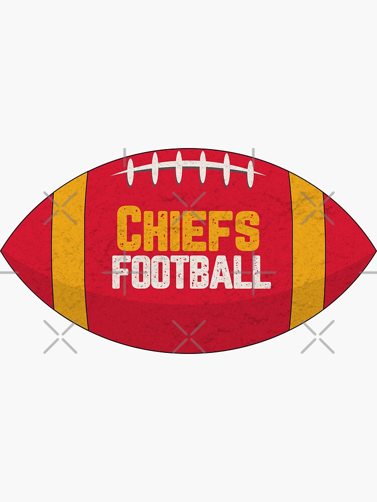 Kansas City Chiefs Football Vintage Sticker for Sale by Jeff Malo