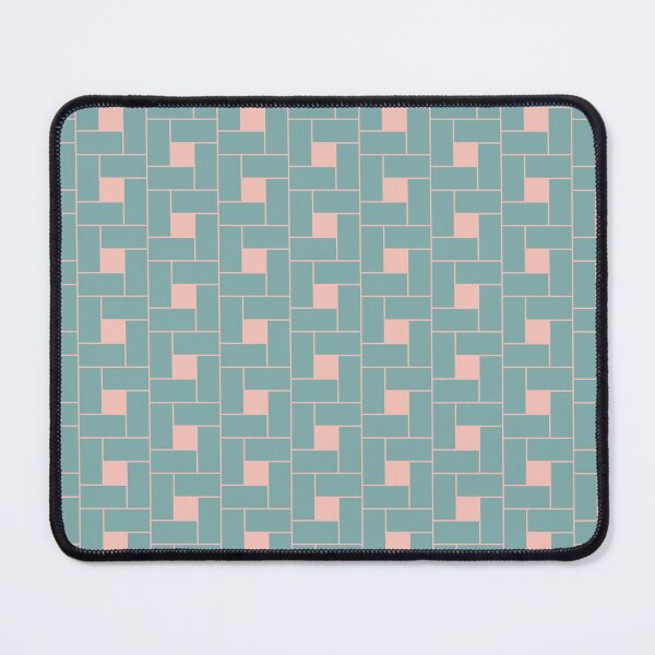 Item preview, Tile ornaments in cool colours - four rectangles brick designed and sold by Sissle.