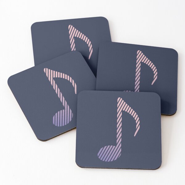 Item preview, Purple/Pink Stripe Musical Note designed and sold by WuZe.