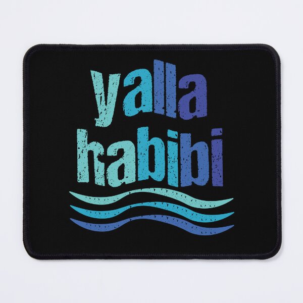 Item preview, yalla Habibi wavy text designed and sold by THROUGH-LIFE.