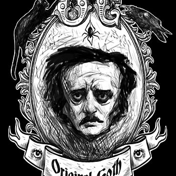 Artwork thumbnail, Original Goth Edgar Allan Poe by Rudy Faber