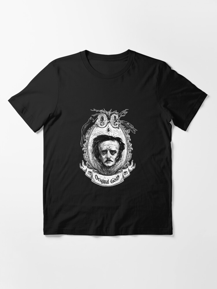Thumbnail 2 of 7, Essential T-Shirt, Original Goth Edgar Allan Poe designed and sold by Rudy Faber.