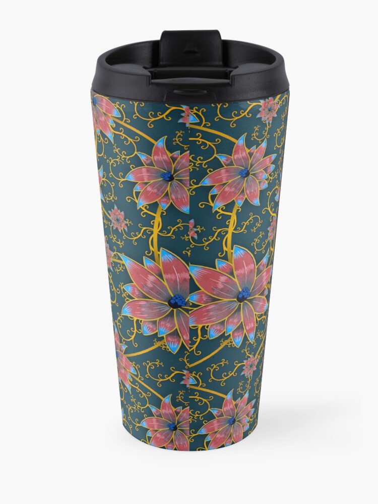 Alternate view of Vegetal Pattern Travel Mug