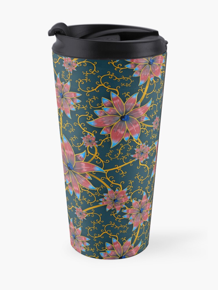 Alternate view of Vegetal Pattern Travel Mug