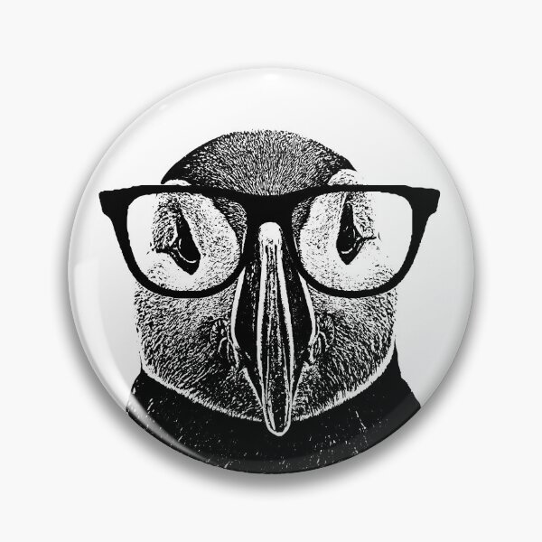 Item preview, Puffin Bird Glasses || Newfoundland and Labrador || Gifts || Souvenirs || Clothing designed and sold by SaltWaterOre.
