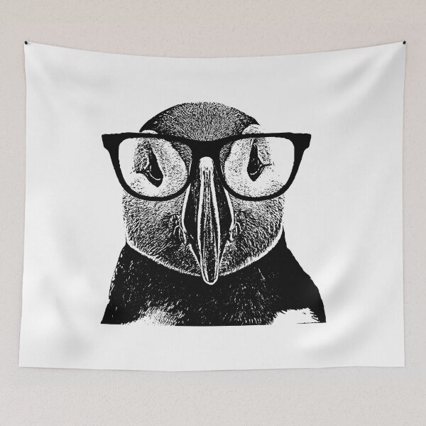 Item preview, Puffin Bird Glasses || Newfoundland and Labrador || Gifts || Souvenirs || Clothing designed and sold by SaltWaterOre.