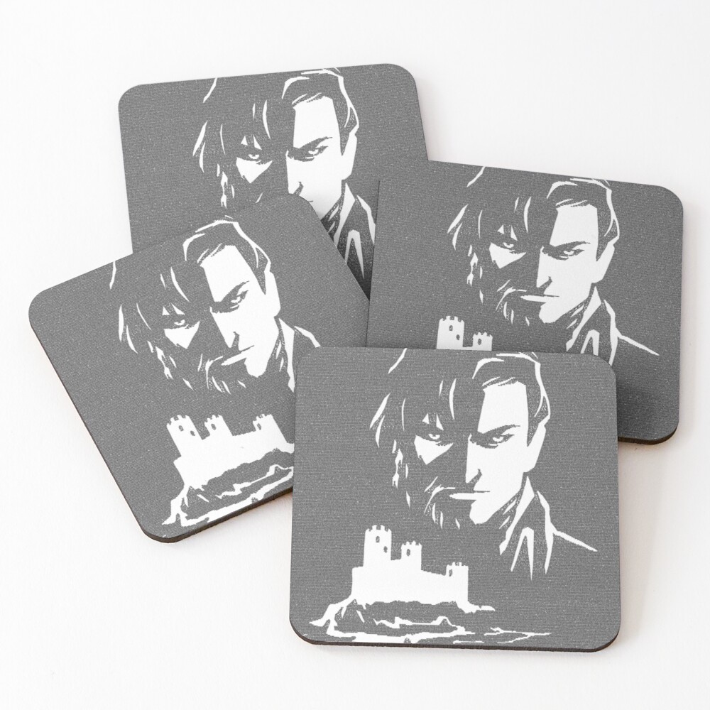 The Count of Monte Cristo Coasters (Set of 4)