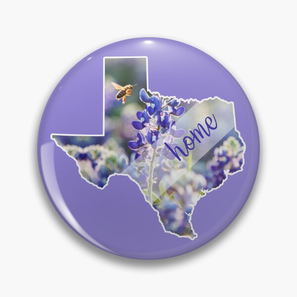 Item preview, Texas State Pride Bluebonnets & Bee Home in Countryside Font designed and sold by Zphal.