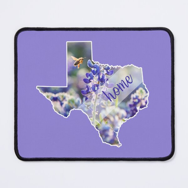 Item preview, Texas State Pride Bluebonnets & Bee Home in Countryside Font designed and sold by Zphal.