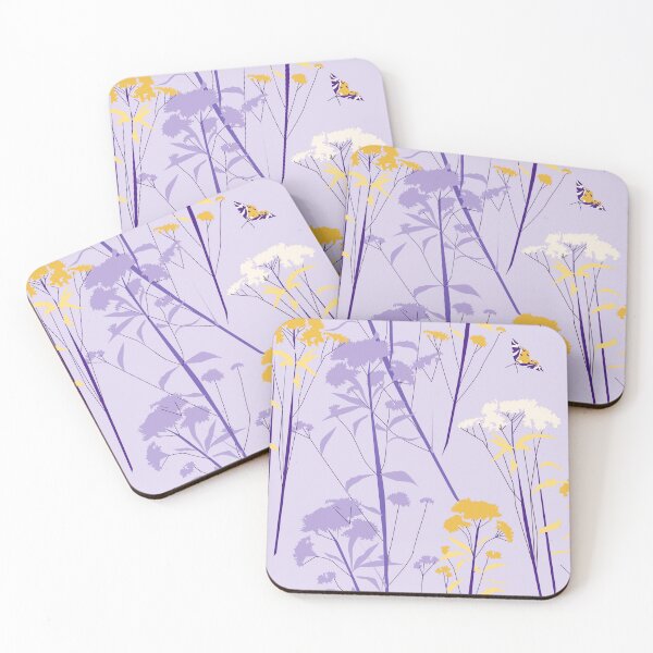 Item preview, Eupatorium flowers on lilac designed and sold by kobyakov.
