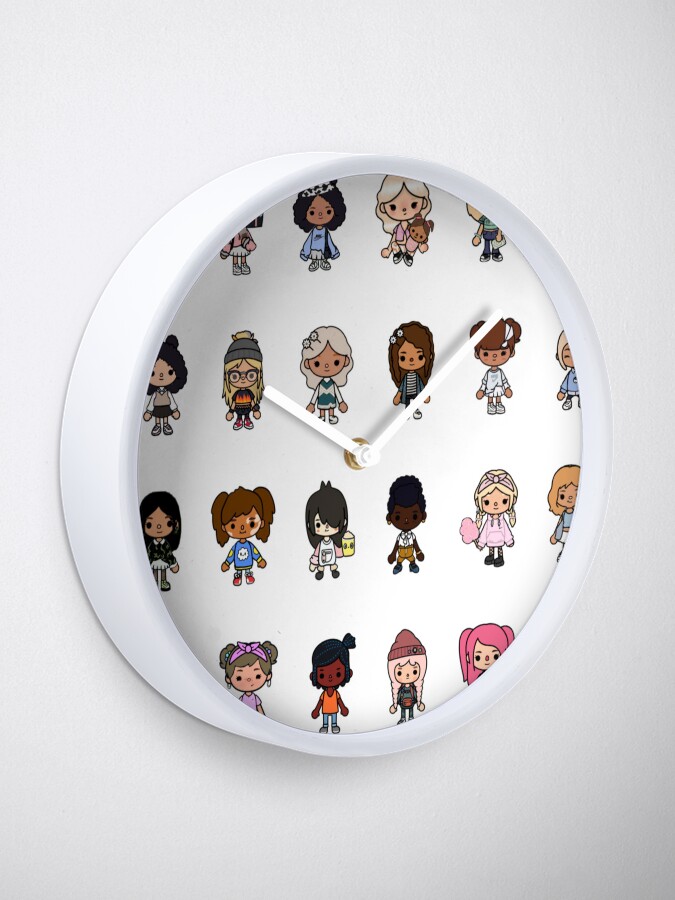 "Toca Boca Toca Boca 2021 Toca Life World" Clock by rajiinom Redbubble