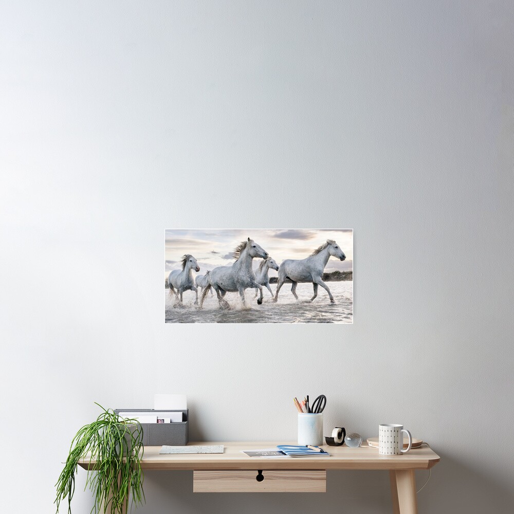 Esquisse De Cheval Sur Toile - Art Mural Contemporain, Neuf, Livraison UK