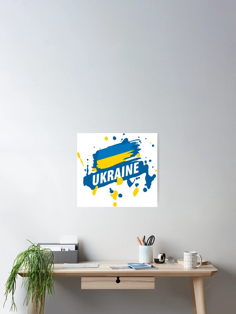 Aperçu 2 sur 3. Poster avec l'œuvre Ukraine créée et vendue par ReydaDesign.