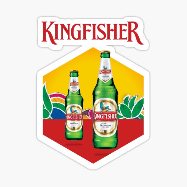 Kingfisher Beer Stickers for Sale | Redbubble