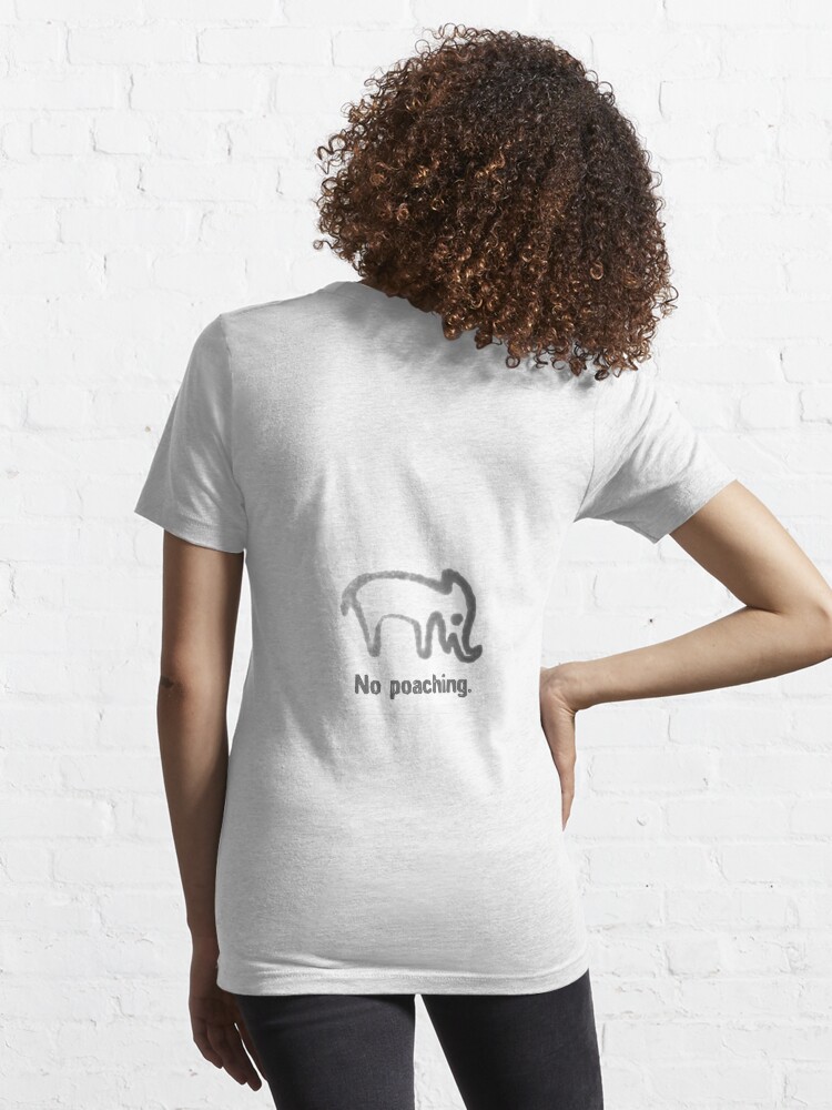 Alternate view of No Poaching collection, white Essential T-Shirt