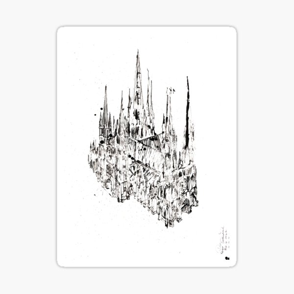 Item preview, Architecture Sketchbook_13_ DK_B_W (9) designed and sold by dana-krystle.