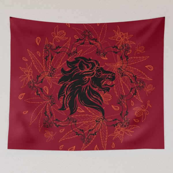 Item preview, Red Harvest Lion Print designed and sold by Lylabean22.