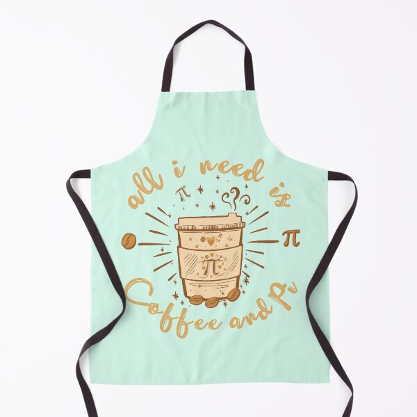 Item preview, Funny Coffee Pun, Caffeine Lover, Math and Pi Symbol Lover Quote ALL I NEED IS COFFEE AND Pi Humor Coffee Themed Doodle Illustration designed and sold by zenturtlemerch.