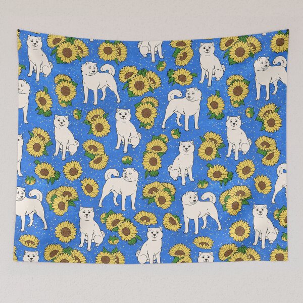 Item preview, Full Body White Hokkaido and Himawari Sunflowers Pattern (All-Over Print) designed and sold by HokkaidoHANA.