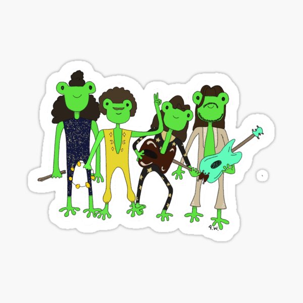 Greta Van Frog Sticker
