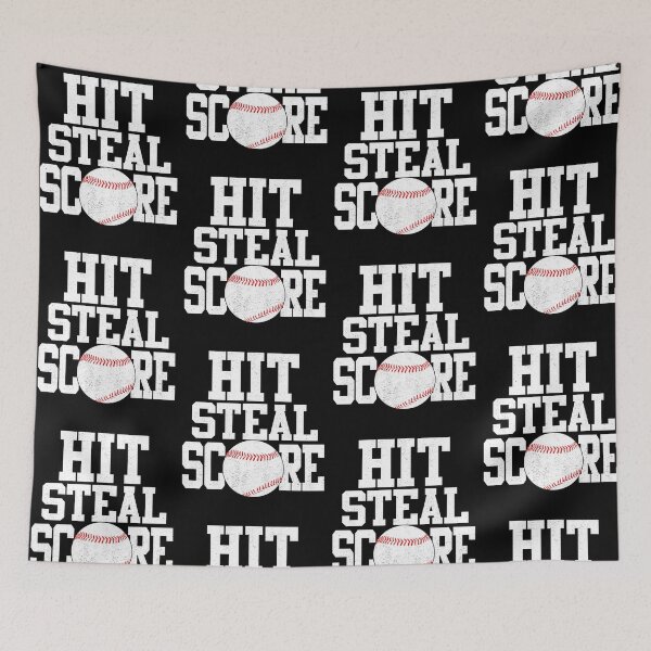 Item preview, Hit Steal Score Baseball Player T Shirt designed and sold by wrestletoys.