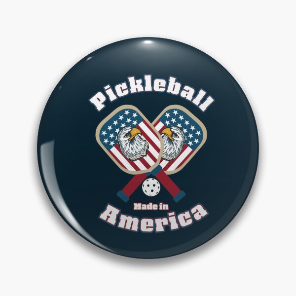 Item preview, Funny Pickleball Patriotic Shield, Ball And Racquets  designed and sold by OliviaGbyKyro.