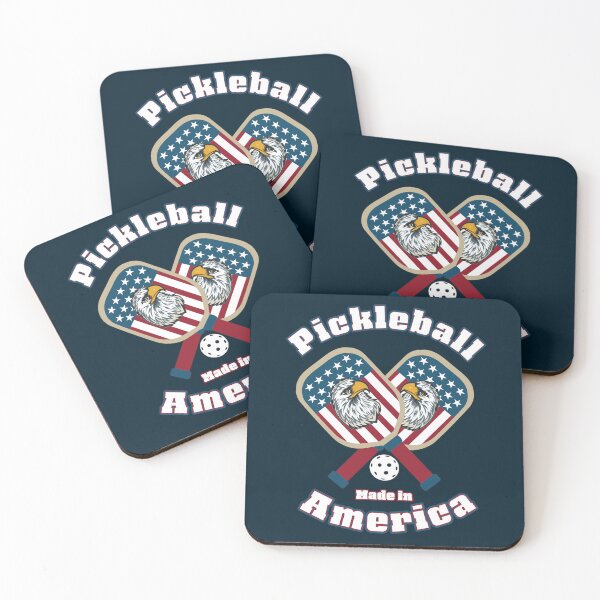 Item preview, Funny Pickleball Patriotic Shield, Ball And Racquets  designed and sold by OliviaGbyKyro.