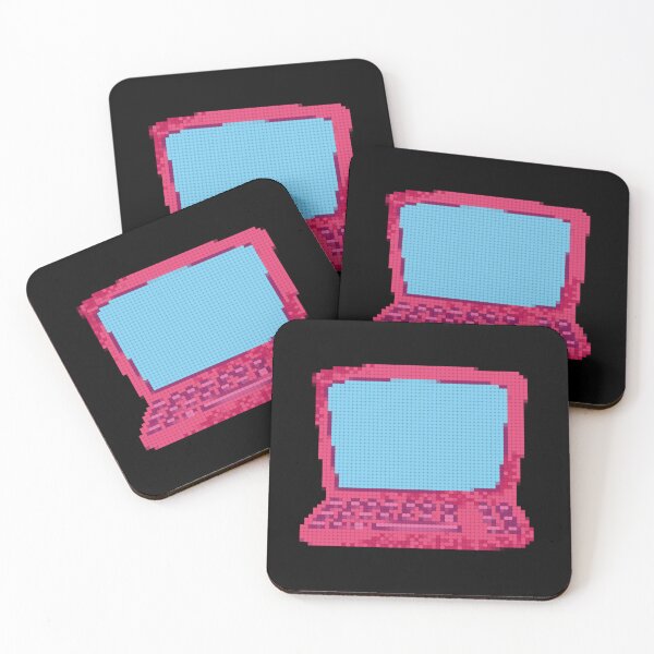 Item preview, Pixel NFT Art Pink Laptop  designed and sold by RedSparkle.