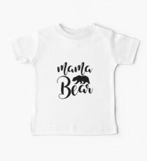 Mama Bear black and white Baby Tee