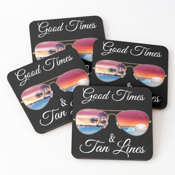 Item preview, Good Times Tan Lines Beach Life Funny Summer Vacation Gift designed and sold by Paula Helit.