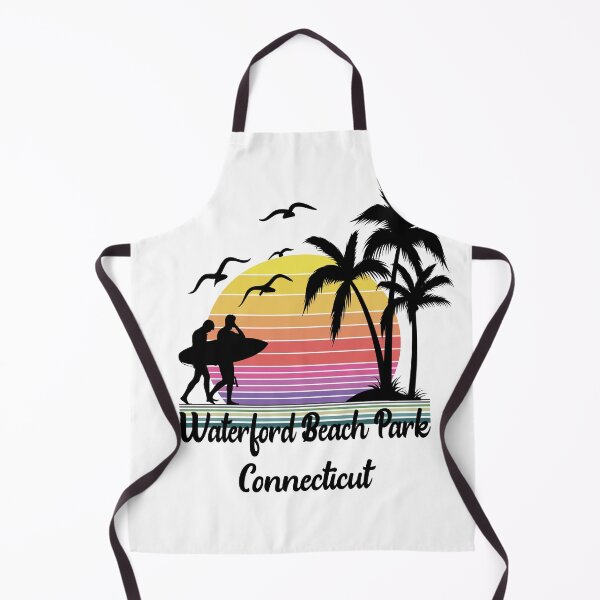 Item preview, Waterford Beach Park Connecticut Seaside Retro Sunset designed and sold by mountainadora.