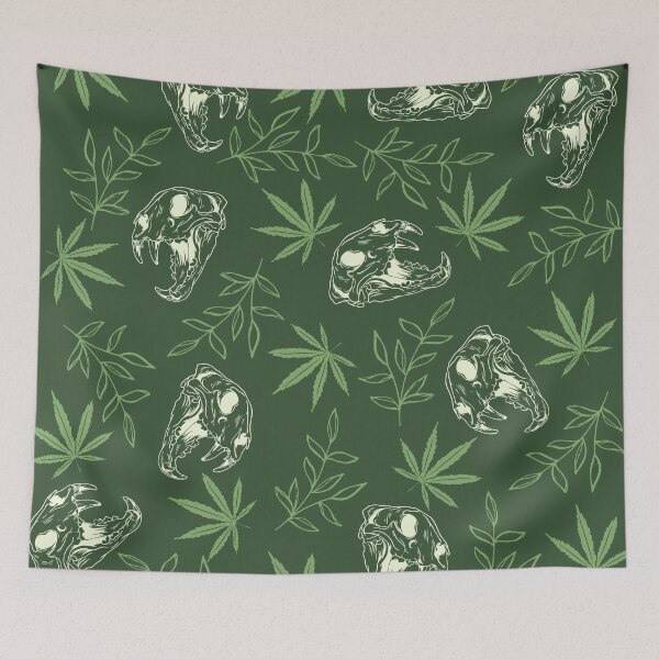 Item preview, Green Skull Print designed and sold by Lylabean22.
