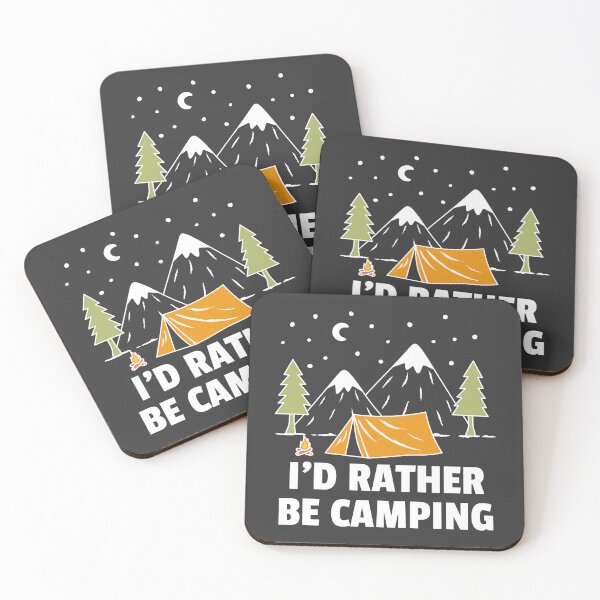 Item preview, I'd Rather Be Camping – Funny Outdoor – Dark designed and sold by ttttee.