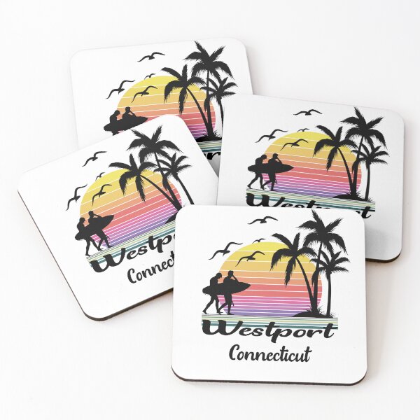 Item preview, Westport Connecticut Seaside Retro Sunset designed and sold by mountainadora.