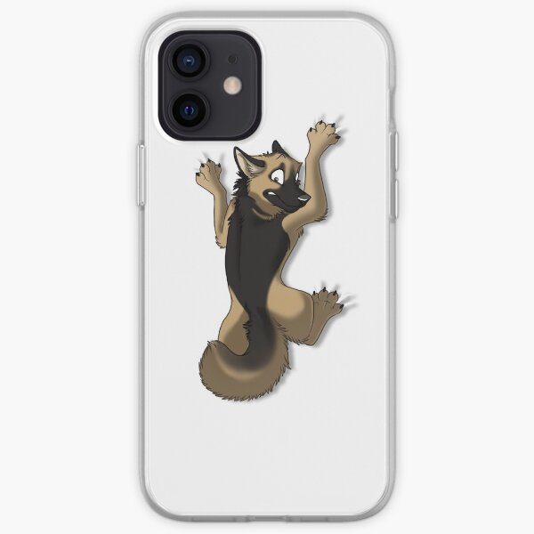 Clinging German Shepherd Dog iPhone Soft Case