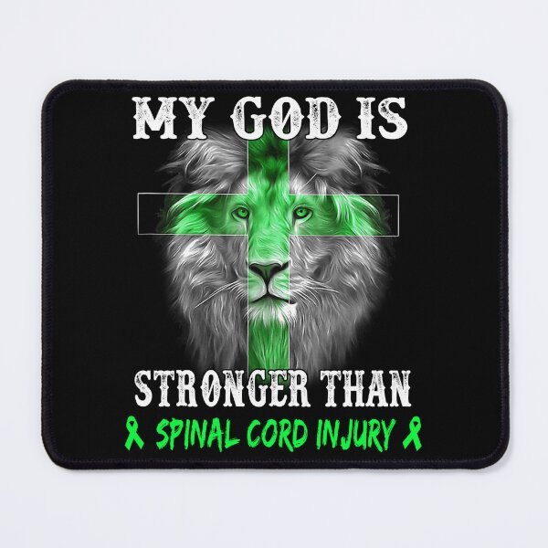 Item preview, Lion My God Is Stronger Than SPINAL CORD INJURY Support SPINAL CORD INJURY Warrior designed and sold by Hatjar.
