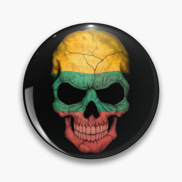 Item preview, Lithuanian Flag Skull designed and sold by JeffBartels.