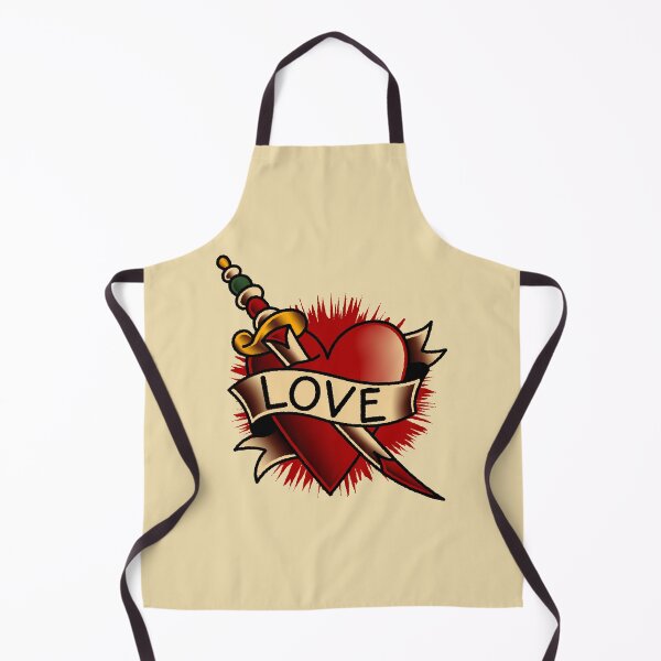 Item preview, Salty-Dog American Traditional Love Heart designed and sold by salty-dog.