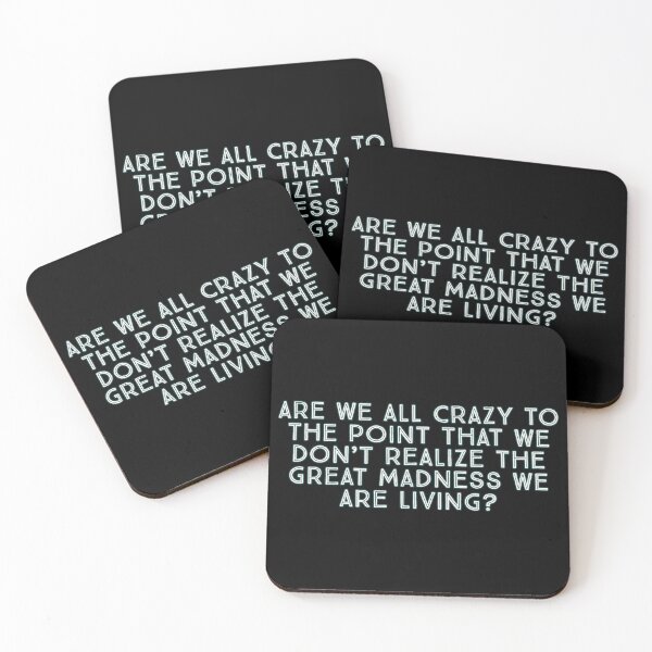Item preview, "Are we all crazy?" designed and sold by Gilmelo87.